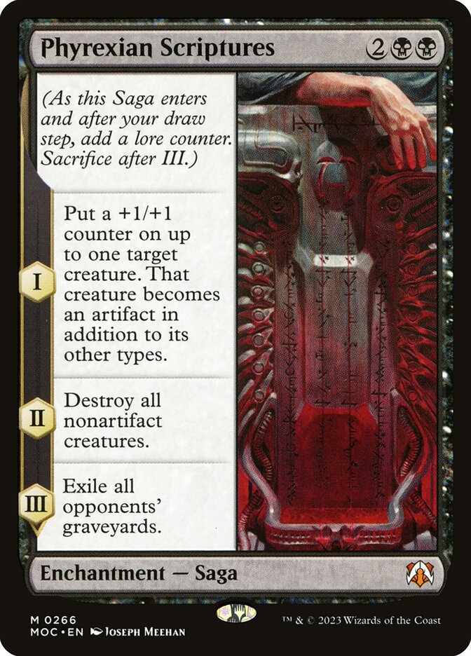 Phyrexian Scriptures (266) - March of the Machine Commander (MOC)