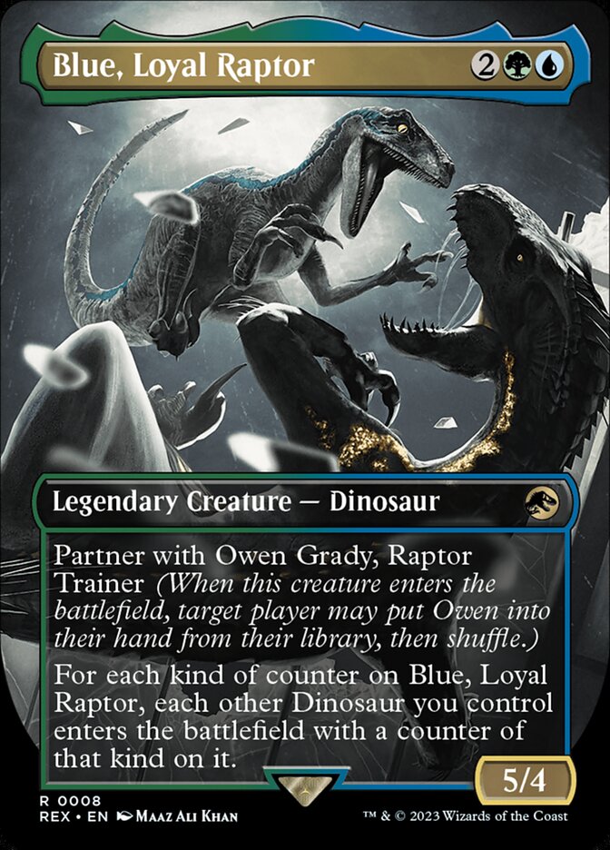 Blue, Loyal Raptor (8) - Jurassic World Collection (REX)
