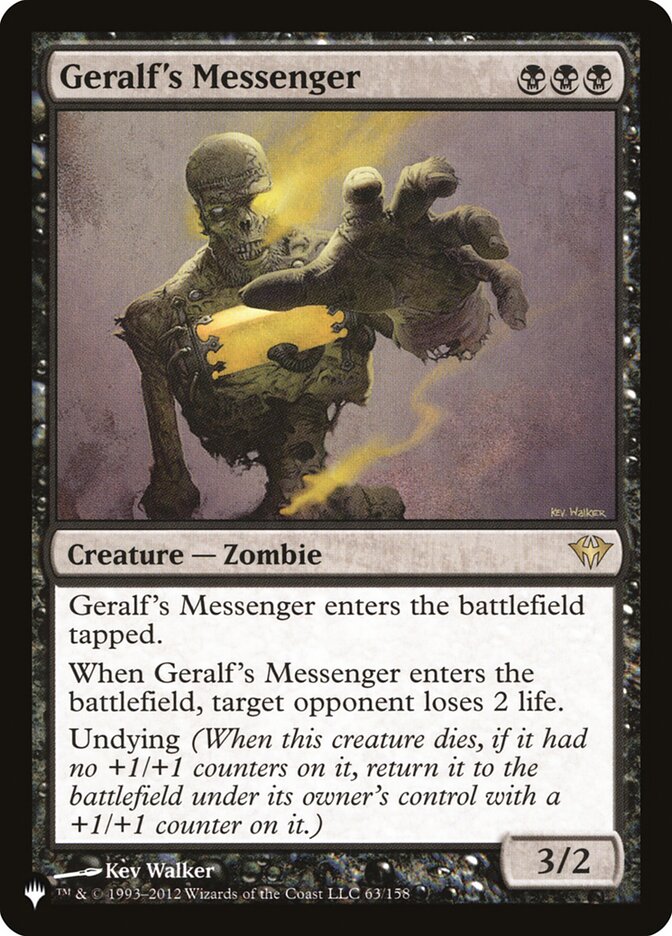 Geralf's Messenger (DKA-63) - The List (PLST)