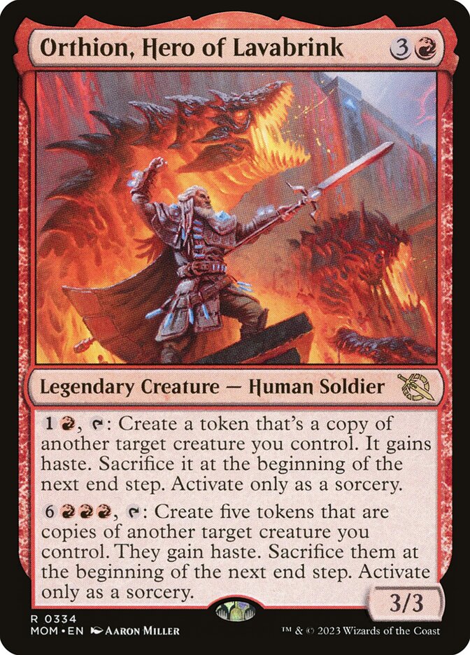 Orthion, Hero of Lavabrink (334) - March of the Machine (MOM)
