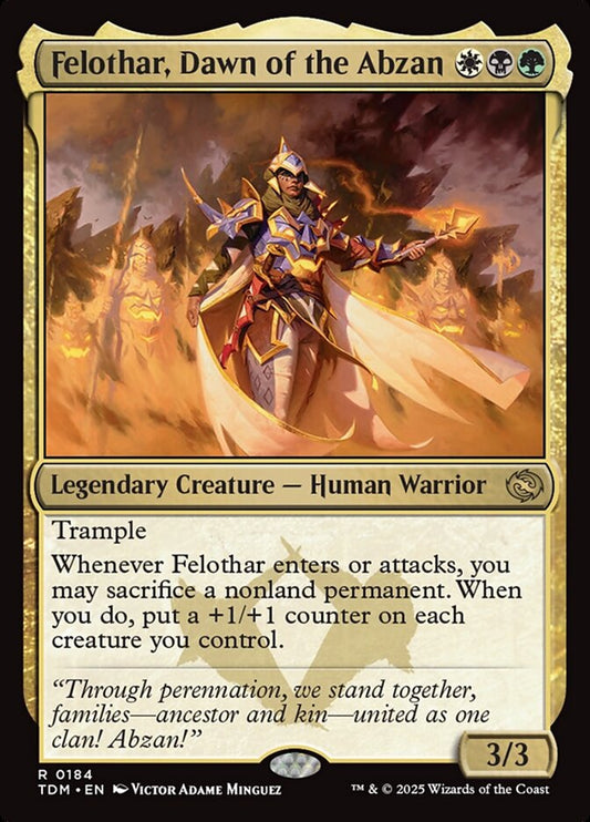 Felothar, Dawn of the Abzan (184) - Tarkir: Dragonstorm (TDM)