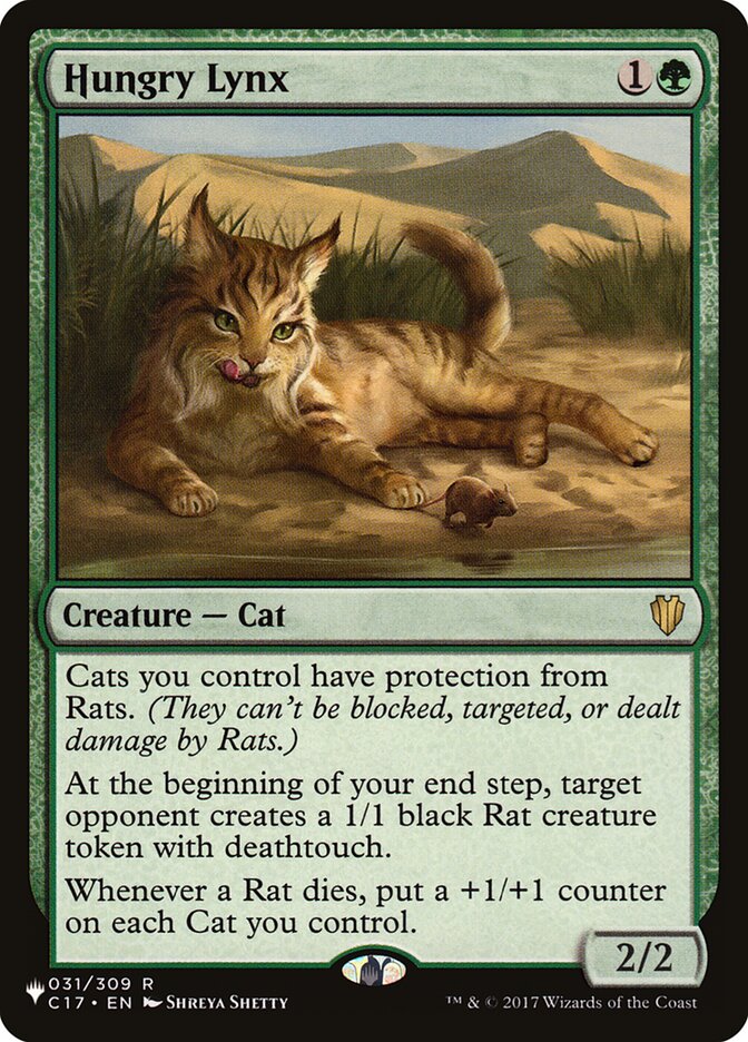 Hungry Lynx (C17-31) - The List (PLST)