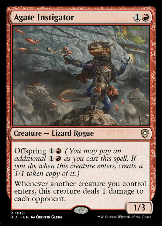 Agate Instigator (21) - Bloomburrow Commander (BLC)