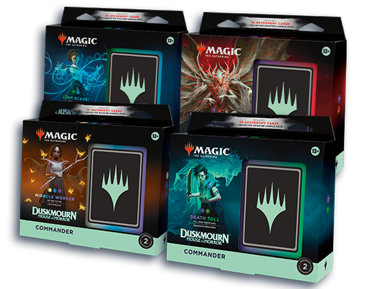 Magic: The Gathering - Duskmourn House of Horror Commanders Set of 4 - Pre-Order Releases on 09/27/2024