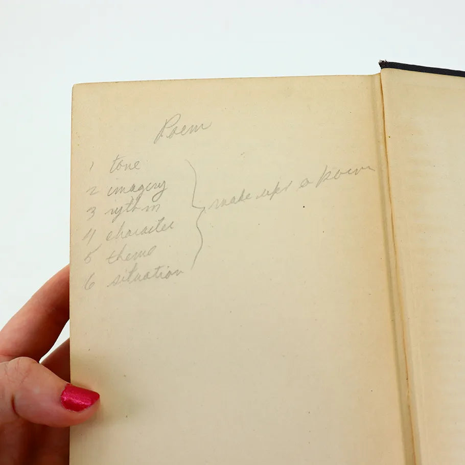 1946 Understanding Poetry Cleanth Brooks Jr Robert Penn Warren Hardcover Book Back Cover Notes