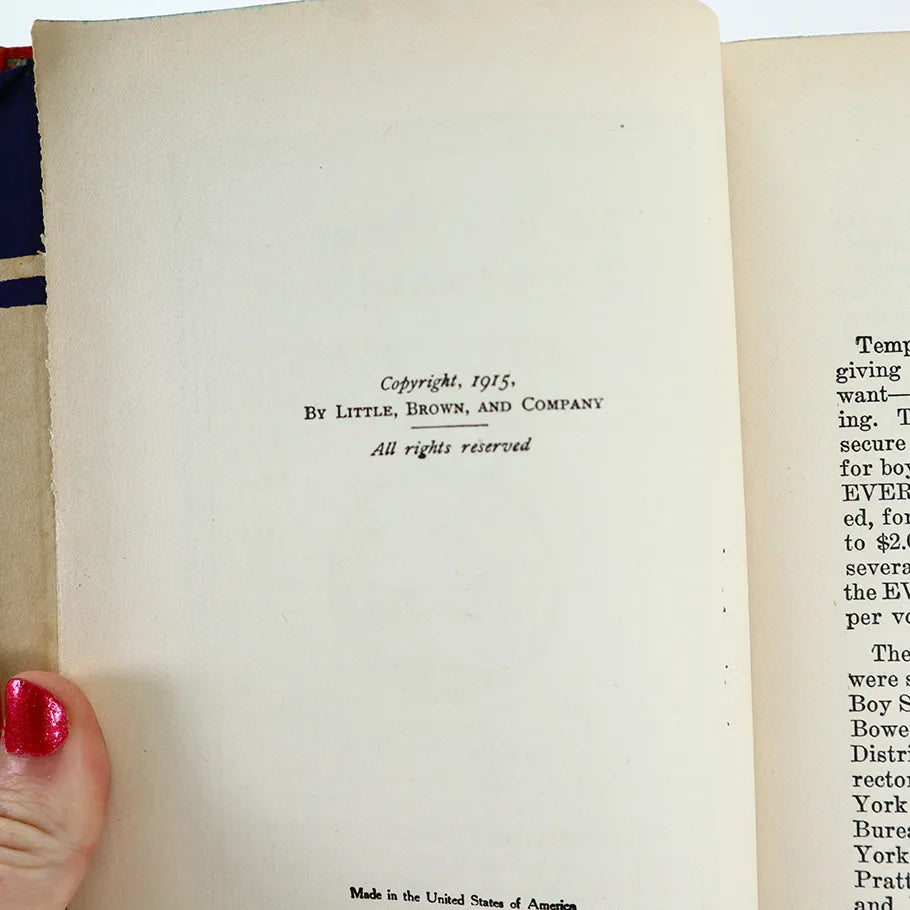 1915 The Boy Scouts of Black Eagle Patrol Leslie W. Quirk Hardcover Book Copyright