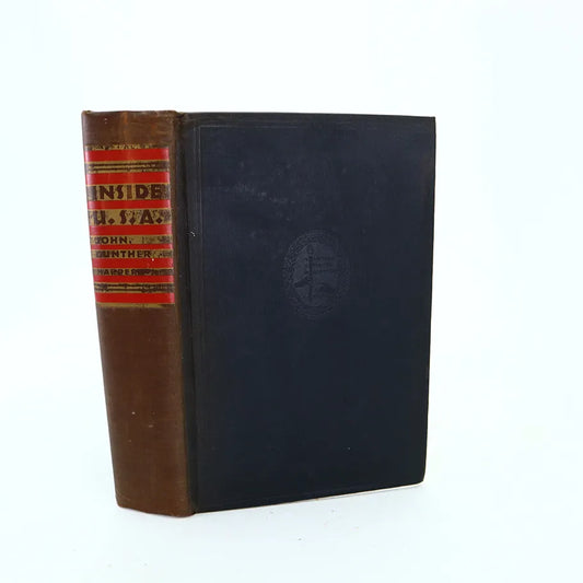 1947 Inside USA John Gunther Hardcover Book Front Cover