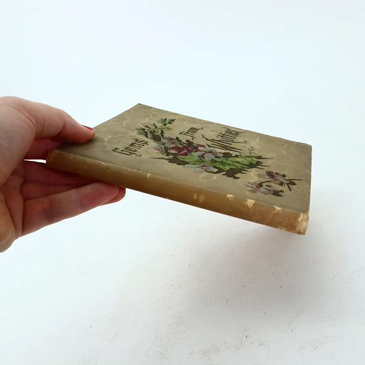 1904 Gems from Whittier DeWolfe Fiske & Co Hardcover Book Side View