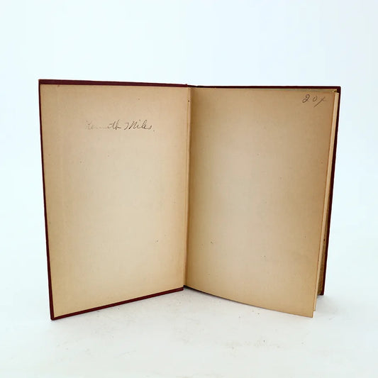 1920 A Study of Poetry Bliss Perry Hardcover Book Inside Cover Writing