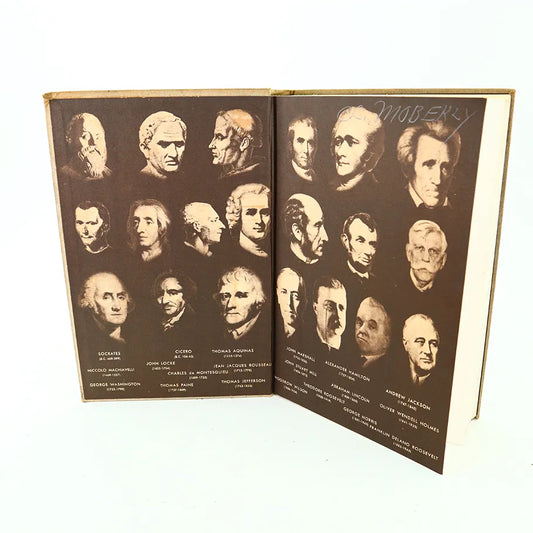 1946 American Government in Action Marshall Edward Dimock Hardcover Book Inside Cover with Writing