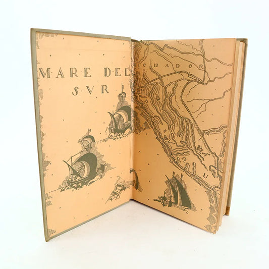 1928 The Bridge of San Luis Rey Thornton Wilder Hardcover Book Inside Cover