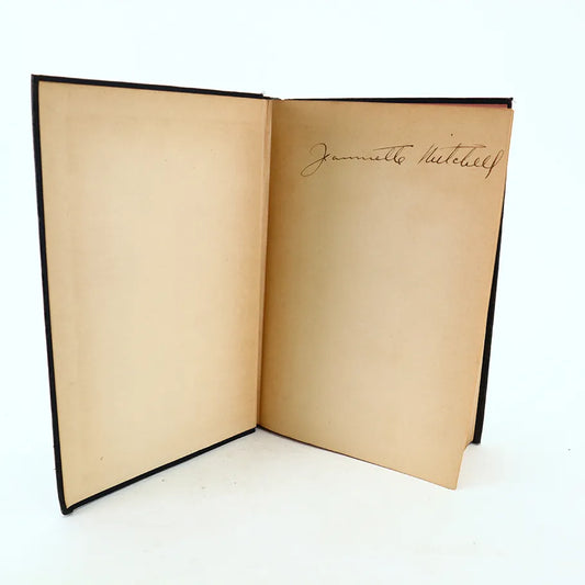 1929 The Outline of History H.G. Wells Hardcover Book Inside Cover with Writing