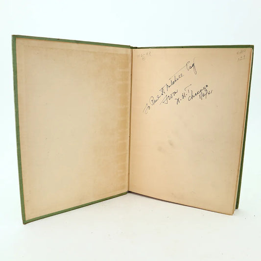 1938 The Making of a Sailor Alan J. Villiers Hardcover Book Front Cover with Writing