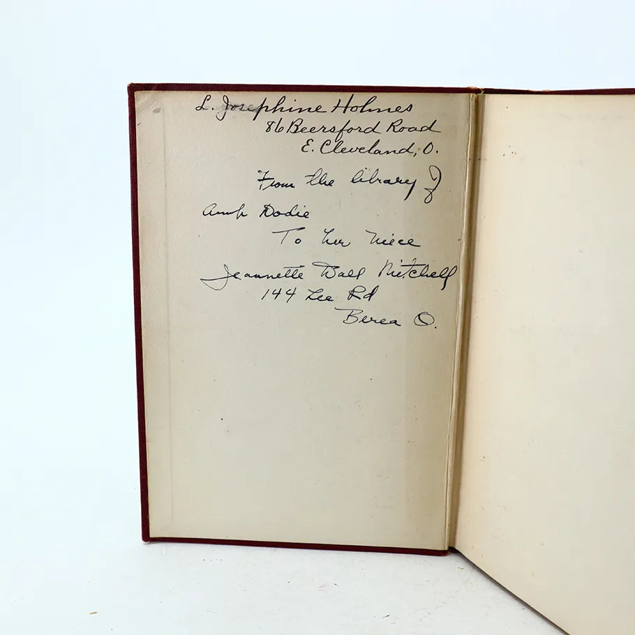 1905 The Chief American Poets Reading Circle Edition Edited by Curtis Hidden Page Hardcover Book Inside Cover with Writing