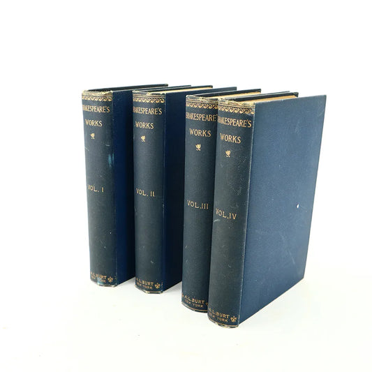 1885 The Works of William Shakespeare Hardcover Book Front View 2