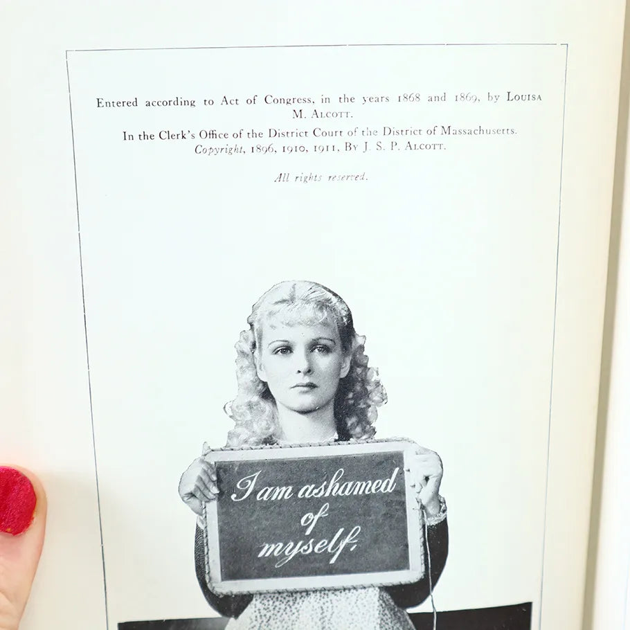 1911 Little Women Louisa M. Alcott Hardcover Book Copyright