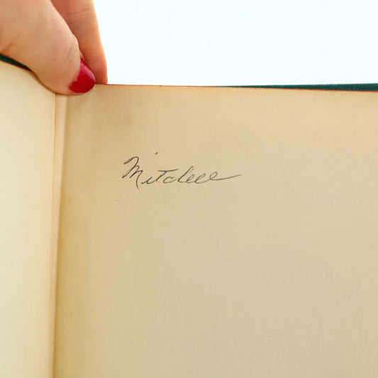 1955 Familiar Quotations by John Bartlett Thirteenth and Centennial Edition Hardcover Book Writing on inside Cover