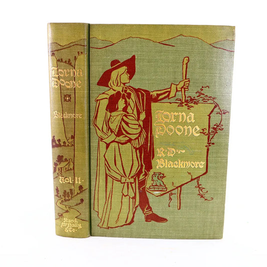 Vintage Lorna Doone Volume II R. D. Blackmore Hardcover Book Front Cover View