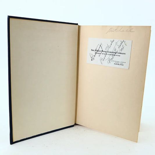 1948 Remembrance Rock Carl Sandburg Hardcover Book Inside Cover with Writing