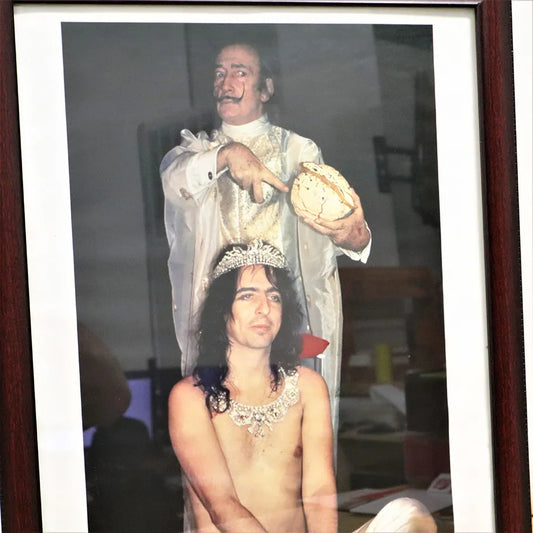 Vintage Rock Framed Photo Print by Bob Gruen Salvador Dali and Alice Cooper