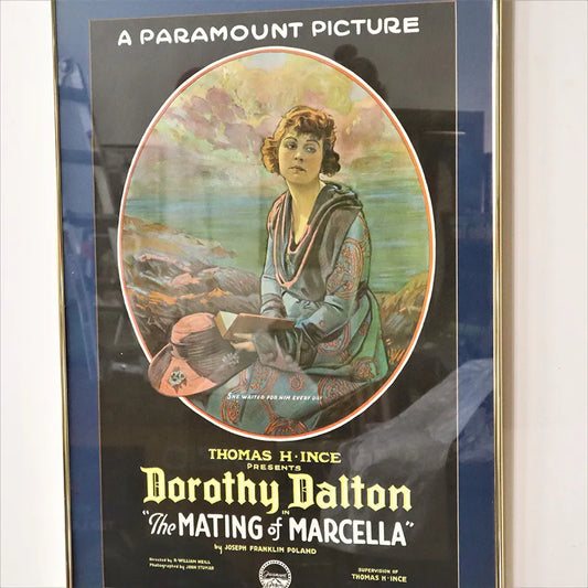 Vintage Paramount Picture Ad for Dorothy Dalton The Mating Of Marcella Full Size Professionally Framed