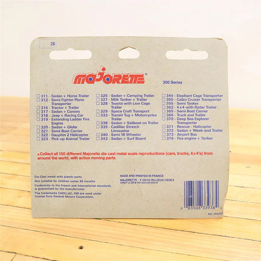 Vintage Die-Cast Metal Majorette Limo 300 Series Back View