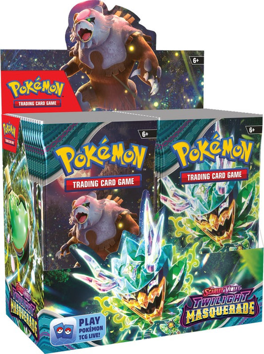 Pokemon Scarlet & Violet Twilight Masquerade Booster Box - Pre-Order Release 05/24/24