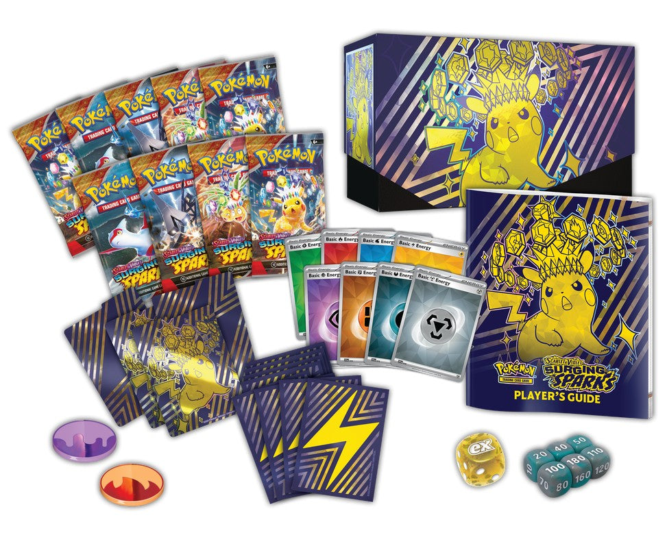 Pokemon TCG: Scarlet & Violet 8 - Surging Sparks Elite Trainer Box - P TheGeekPeek Pokemon TCG: Scarlet & Violet 8 - Surging Sparks Elite Trainer Box - P TheGeekPeek
