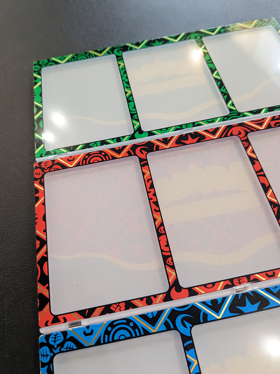 Paldean Fates Premium Collector's Magnetic Frames - Full Set of Fire Grass Water Close Up