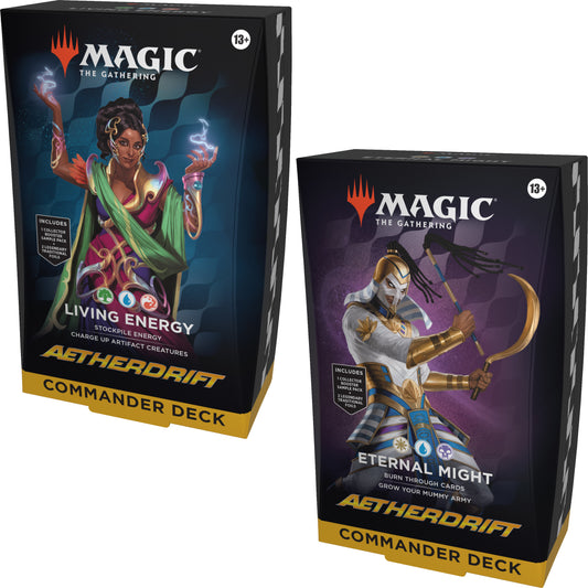 Magic: The Gathering - Aetherdrift Commander Deck Set of 2 - Pre-Order Releases On 02/14/24
