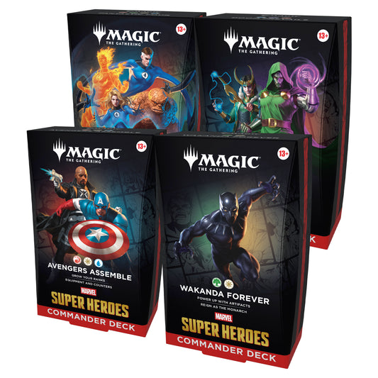 Magic: The Gathering - Marvel Super Heroes Commander Deck Set (Release Date: 06/26/26)