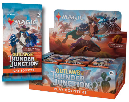 Magic: The Gathering - Outlaws of Thunder Junction Play Booster Box - Pre-order Released on 04/19/24 Magic: The Gathering - Outlaws of Thunder Junction Play Booster Box - Pre-order Released on 04/19/24