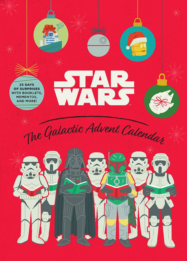 Lucasfilm Star Wars: The Galactic Christmas Advent Calendar Ornaments Buttons Booklets More