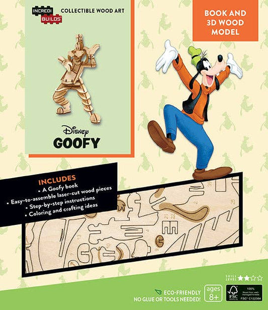 IncrediBuilds: Disney: Goofy Book and 3D Wood Model
