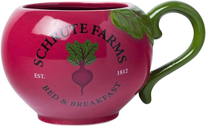 The Office Schrute Farms Rustic Ceramic 3D Sculpted Mug