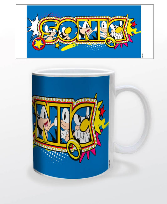 Sonic- Sonic Text 11oz Ceramic Mug with Giftset