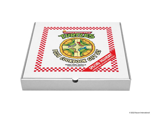 The Teenage Mutant Ninja Turtles Pizza Cookbook Gift Set Pizza Box & Apron