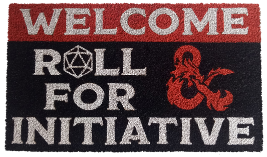 Dungeons and Dragons Welcome Mat Roll for Initiative