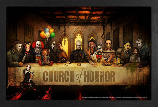 Big Chris - Church of Horror Slash Supper 11" x 17" Framed Print Wall Art