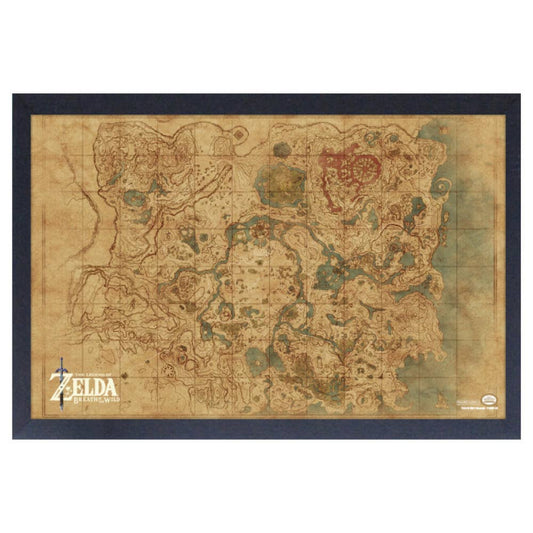 Legend of Zelda - BotW-Map Framed Wall Art Decoration Piece