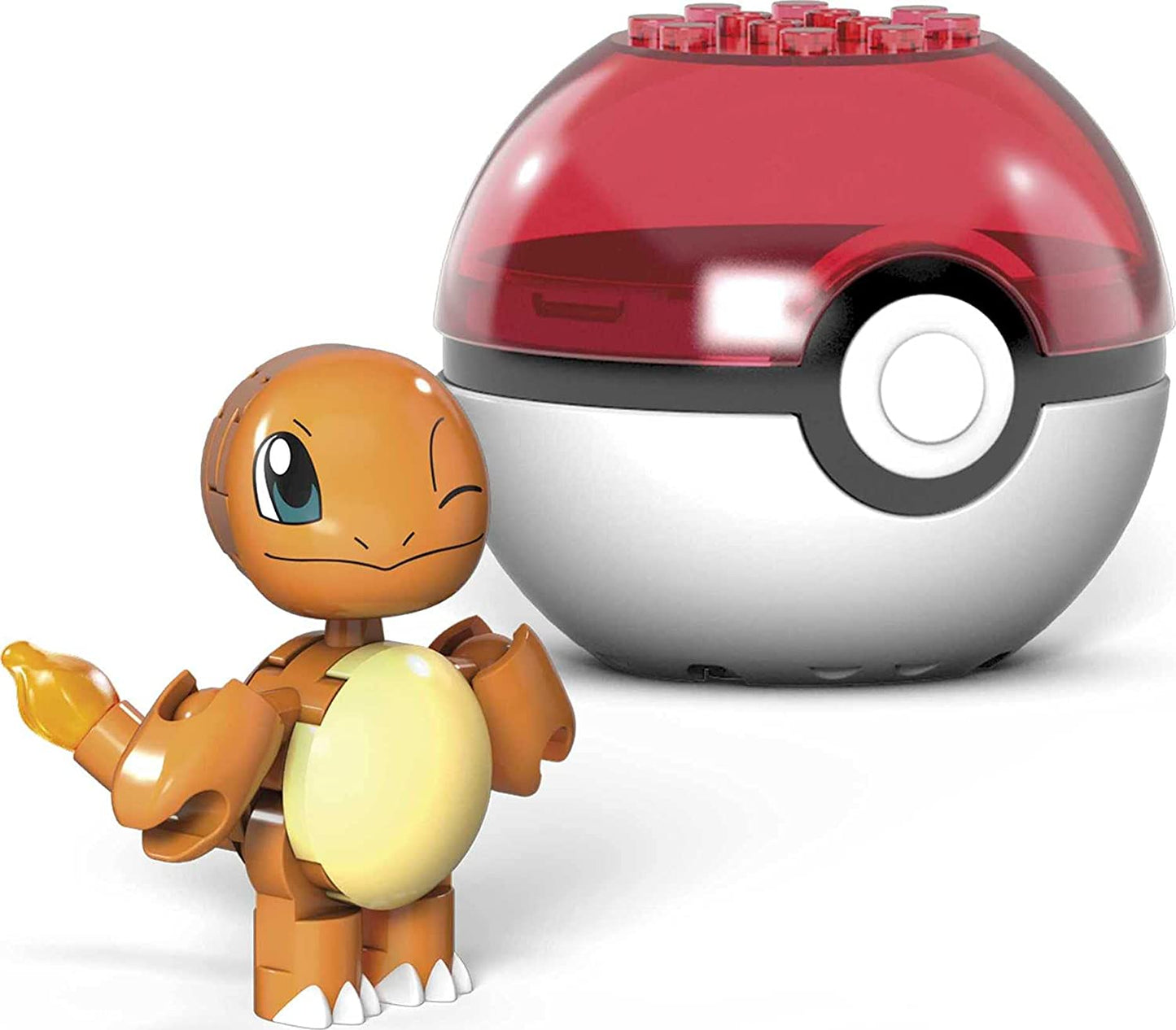 Pokemon Mega Construx: Charmander: Evergreen Series Pokeball Figure: 16 pc.