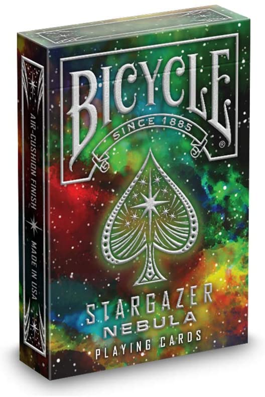 Bicycle Playing Card Deck: Stargazer Nebula Colorful Space Cards: Black Finish