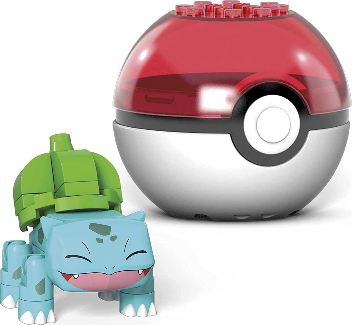 Pokemon Mega Construx: Bulbasaur: Evergreen Series Pokeball Figure: 30 pc.
