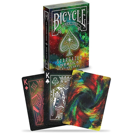 Bicycle Playing Card Deck: Stargazer Nebula Colorful Space Cards: Black Finish
