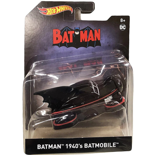 Batman Hotwheels Set 1940's Batmobile in Blister on Card Back 1:50 scale diecast car