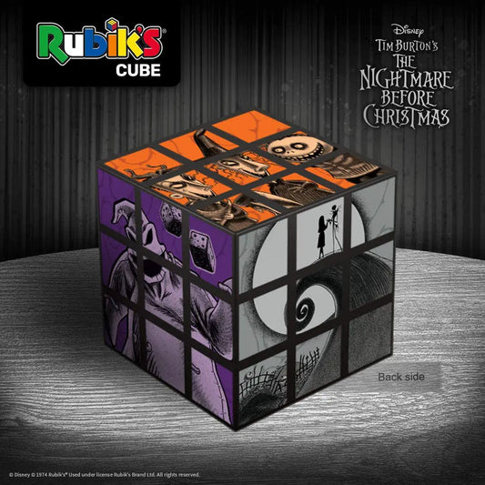 Rubiks Cube: Tim Burton's Nightmare Before Christmas Puzzle Game w/ Display Stand