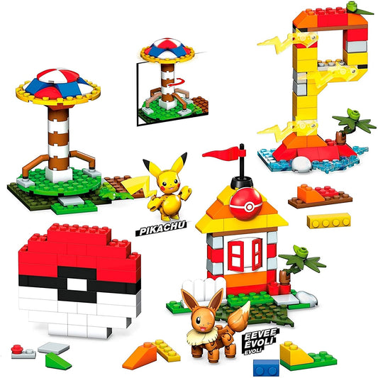 Pokemon Building Box 450 pc. Set - Ft. Pikachu & Eevee