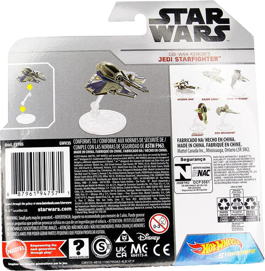 Hot Wheels Star Wars: Obi-Wan Kenobi's Jedi Starfighter: 1:64 Scale Diecast w/ Stand