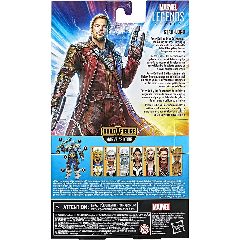 Rear Profile Marvel Legends Series Thor Love and Thunder Action Figure 6" Star-Lord