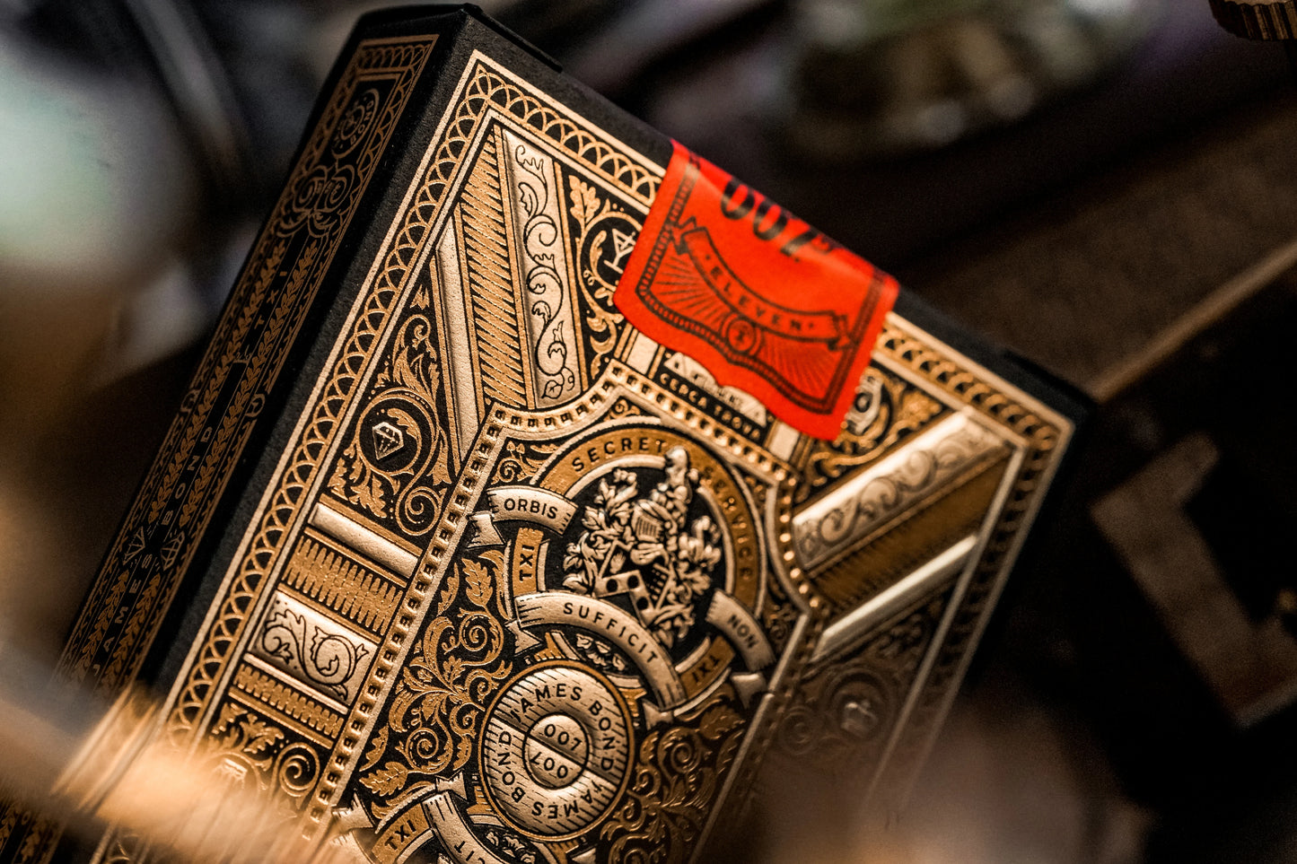 Bicycle Premium Playing Card Deck: Theory 11: James Bond 007 Gilded Embossed Cards
